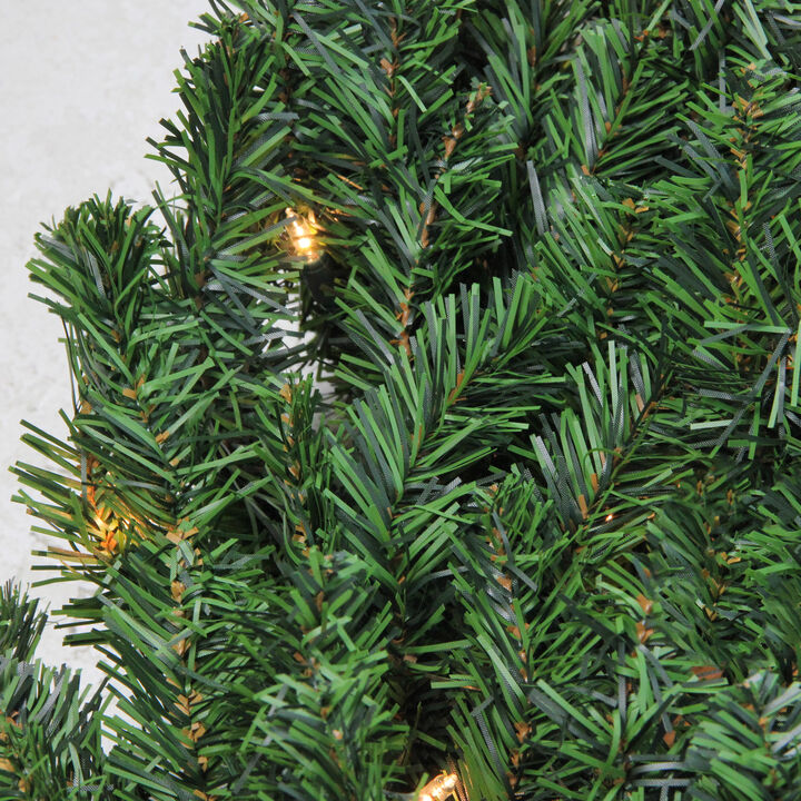 Pre-Lit Canadian Pine Commercial Size Christmas Wreath - 12ft  Clear Lights