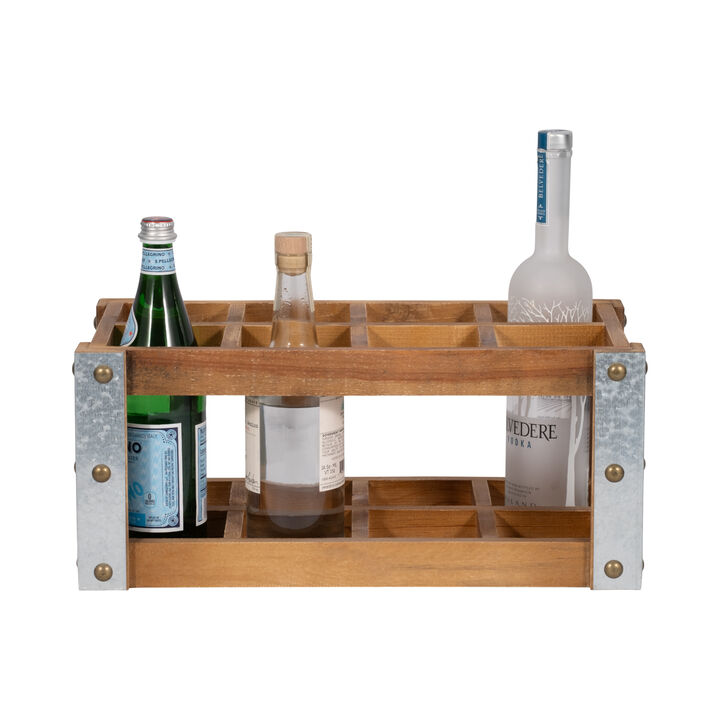 Wooden 8-Bottle Wine Rack