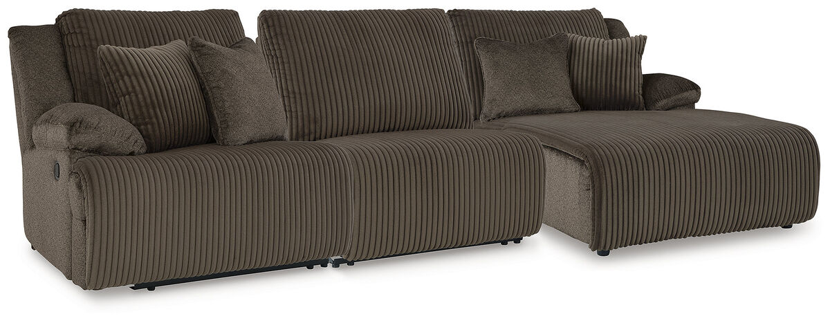 Top Tier 3-Piece Reclining Sectional with Chaise