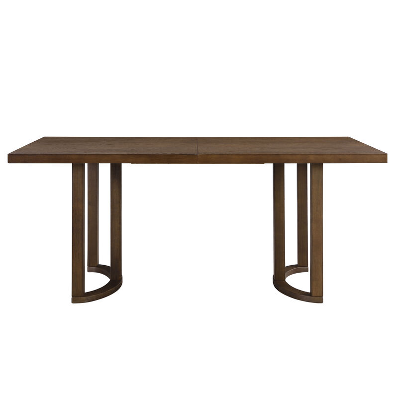 Christopher Knight Home Luoma 69" Rubberwood Modern 6 Seater Rectangle Dining Table