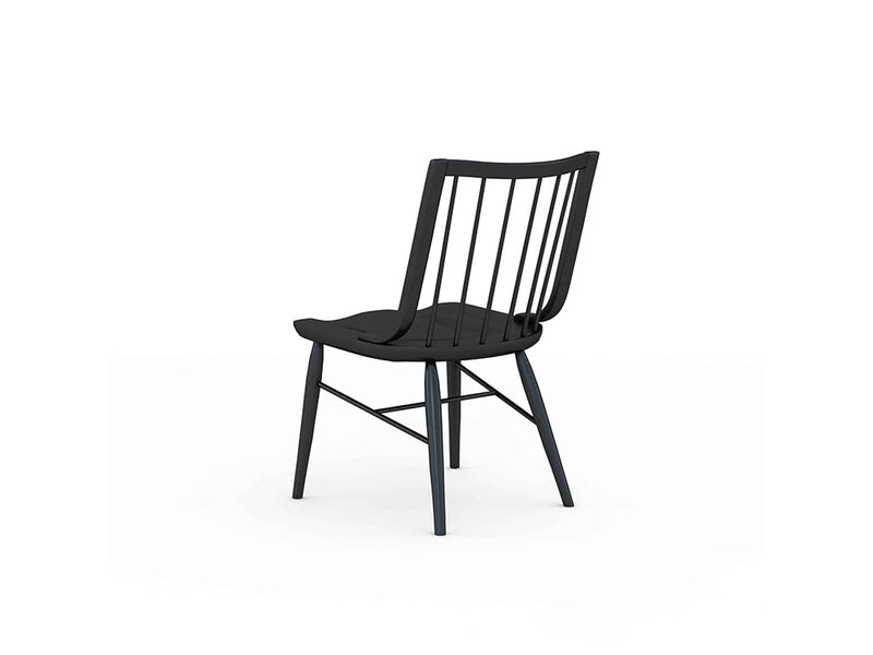 Frame Windsor Side Chair Accent Black (Set of 2)