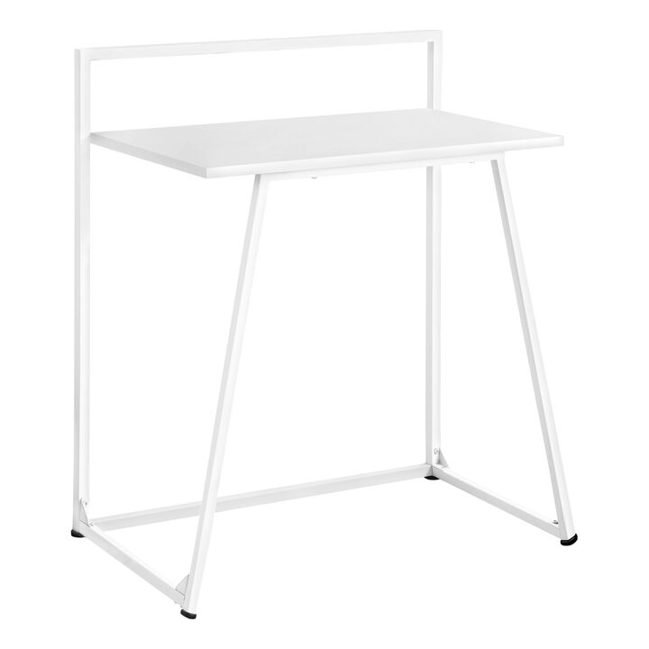 Monarch Specialties I 7110 Computer Desk, Home Office, Laptop, 30"L, Work, Metal, Laminate, White, Contemporary, Modern