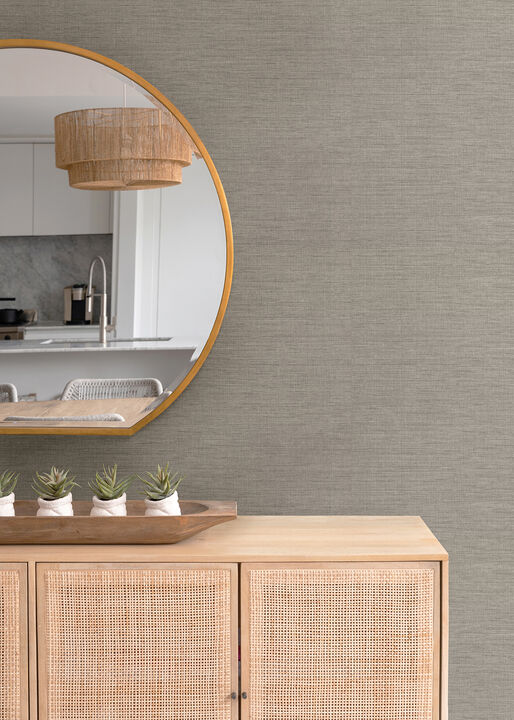 Essence Neutral Linen Texture Wallpaper (Set of 2)