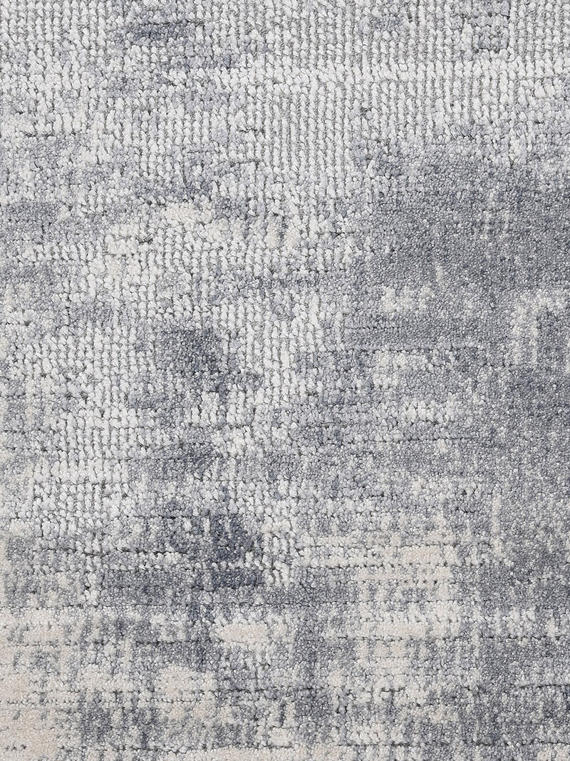 Rustic Textures RUS02 Blue/Ivory 7&rsquo;10&rdquo; x Round Rug