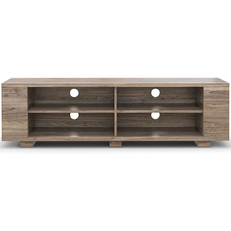 59 Inch Console Storage Entertainment Media Wood TV Stand