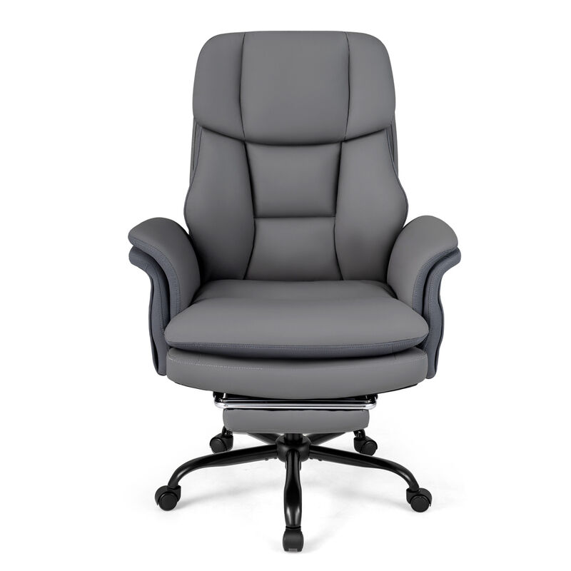 Ergonomic Cross Legged Office Chair Big and Tall with Retractable Footrest image number 0