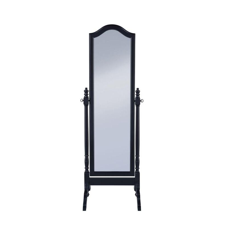Coaster Co. of America Cabot Rectangular Cheval Mirror with Arched Top Black