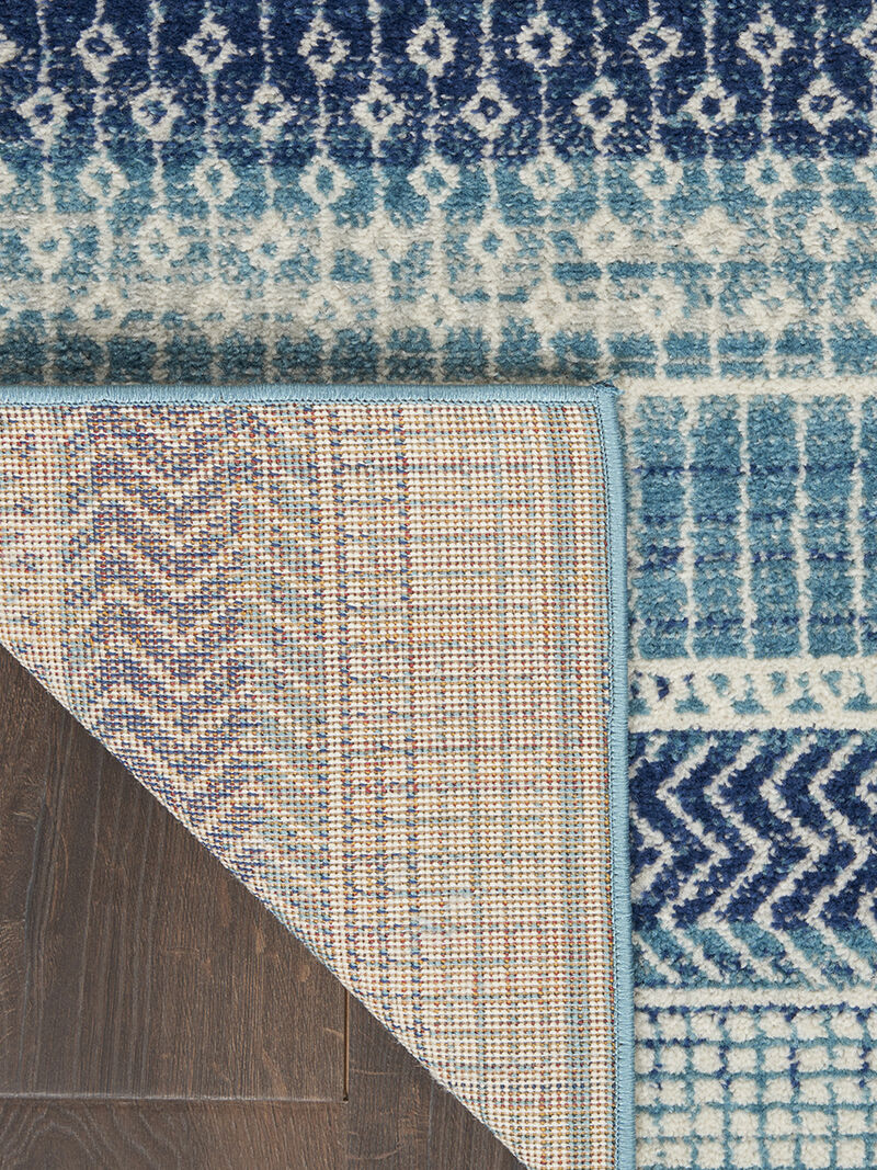 Passion PSN26 Navy/Blue 2' x 6' Rug image number 2