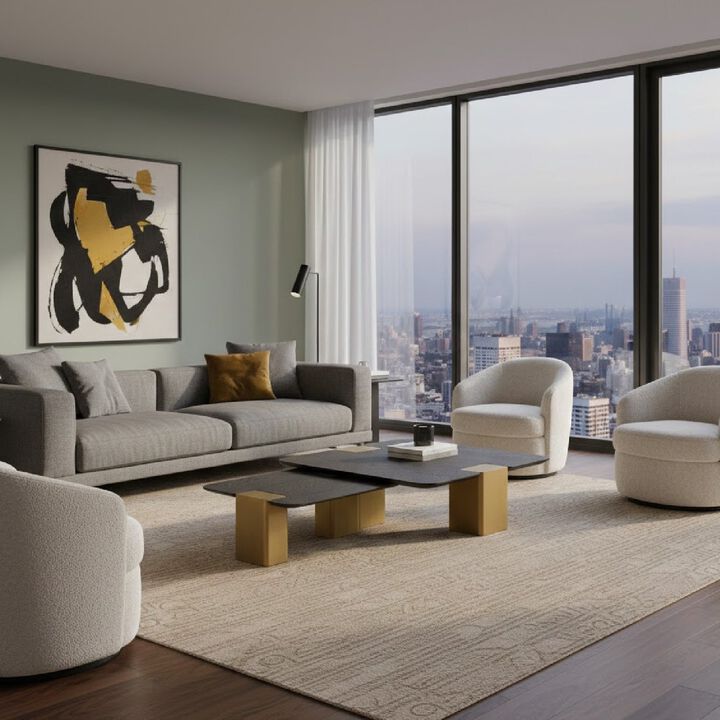 Black Oak Nesting Coffee Tables (2) | OROA Modern Harold