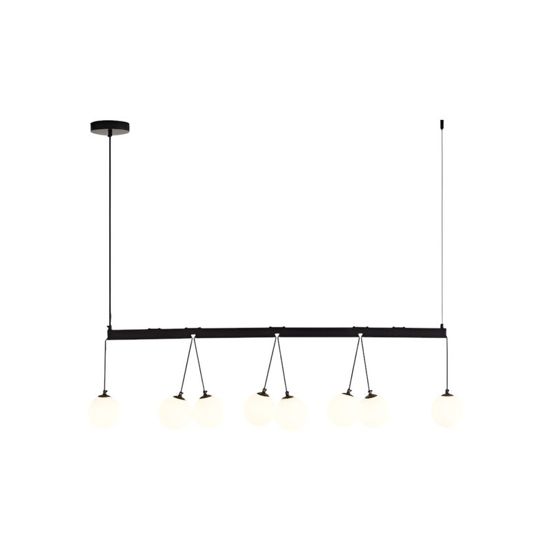 8-Light Globe Chandelier Modern Sphere Pendant Light for Kitchen & Dining Room