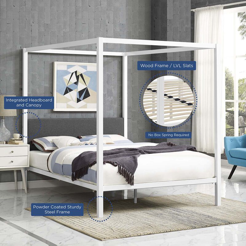Modway - Raina Queen Canopy Bed Frame image number 6