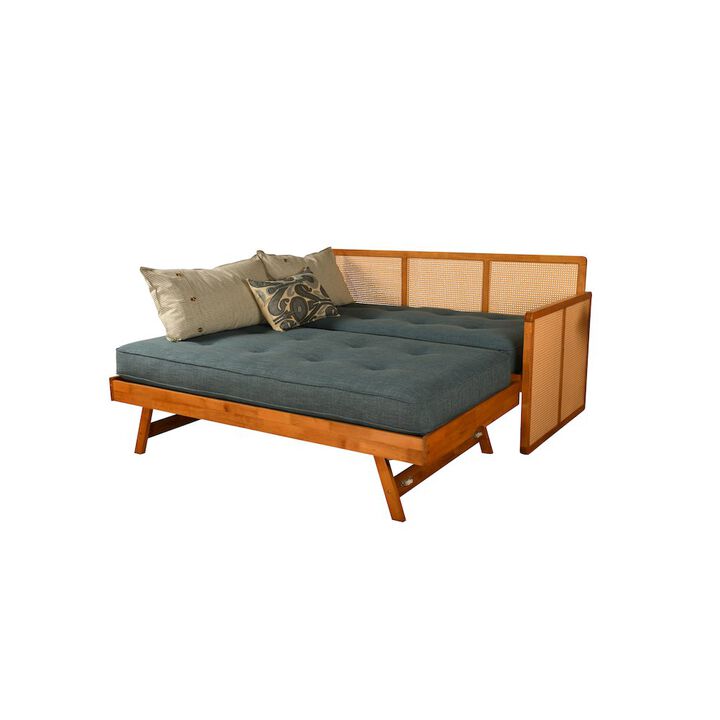 KODIAK Abaco Pop-Up Daybed with Mattresses-Honey Finish