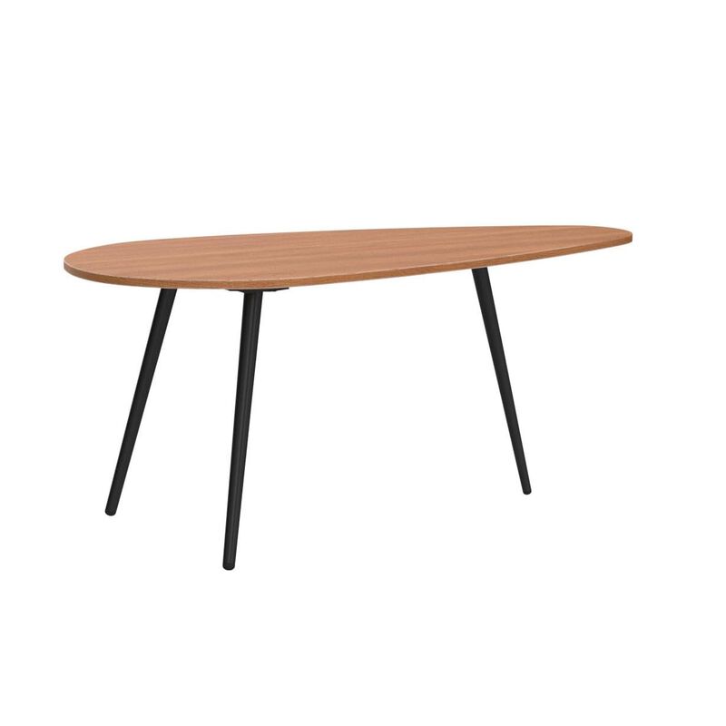 SAYGOER Small Coffee Table Modern Coffee Table Rustic Farmhouse Coffee Table Oval Mid Century Coffee Table Retro Accent Sofa Cen