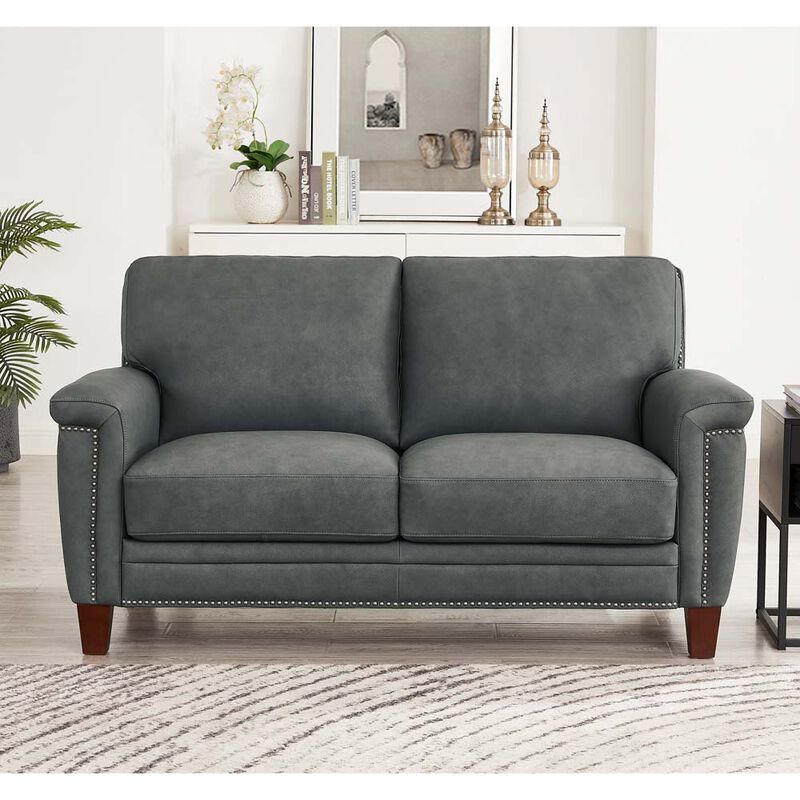 Sherwood Top Grain Leather Loveseat