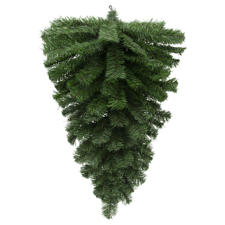 32" Colorado Spruce Artificial Christmas Teardrop Swag  Unlit
