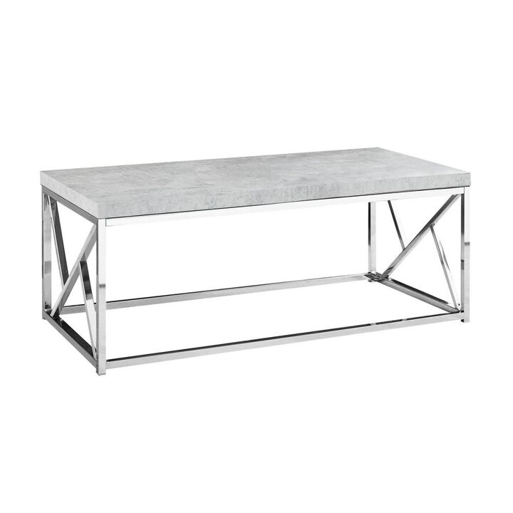 Classic Iron Coffee Table with Durable Frame for Living Room
