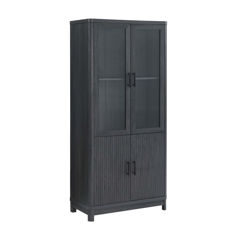 Jodie Dark Gray Bookcase (Set of 2)