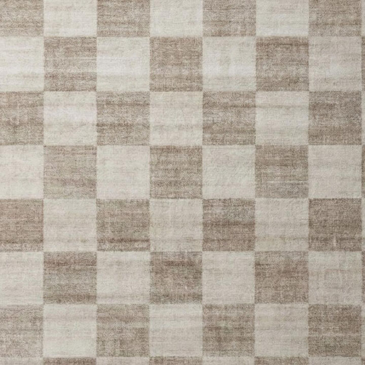 HomeRoots Checkered Area Rug