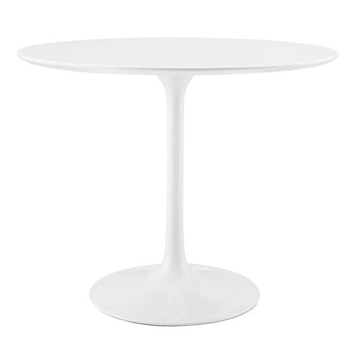 Modway - Lippa 36" Round Wood Top Dining Table White