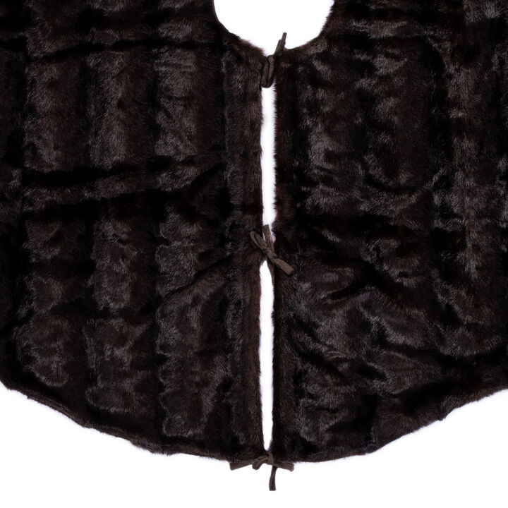 Vickerman 60" Cocoa Mink Faux Fur Tree Skirt