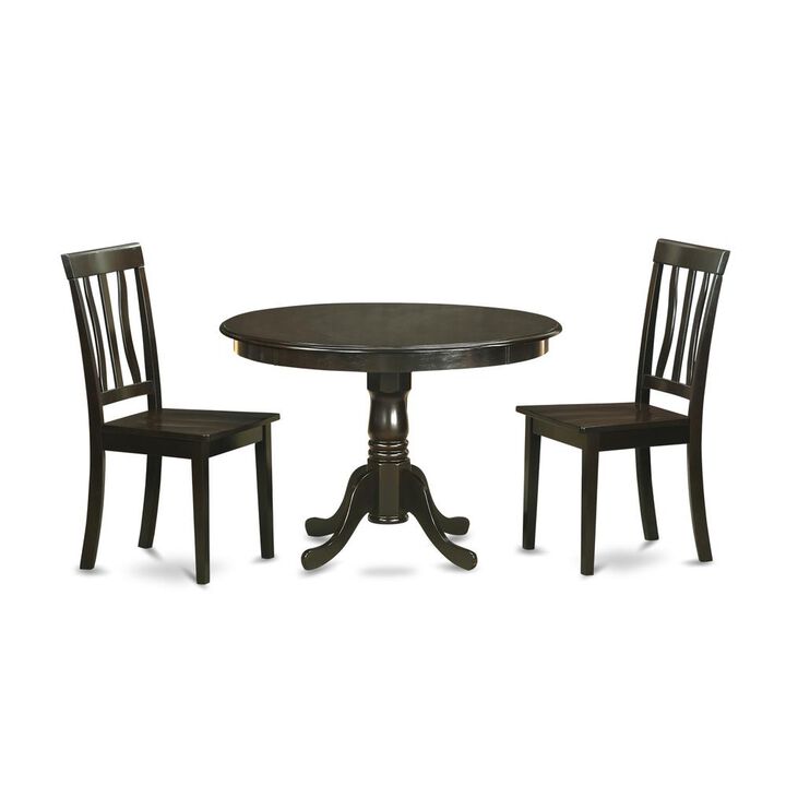 3 PC small Kitchen Table set-small Kitchen Table set and 2 dinette Chairs.