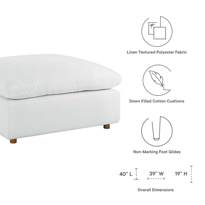 Commix Down Filled Overstuffed Ottoman image number 7