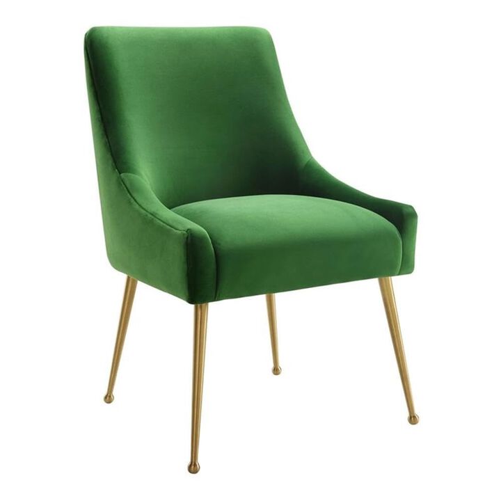 Casafoyer Beatrix Green Velvet Side Chair