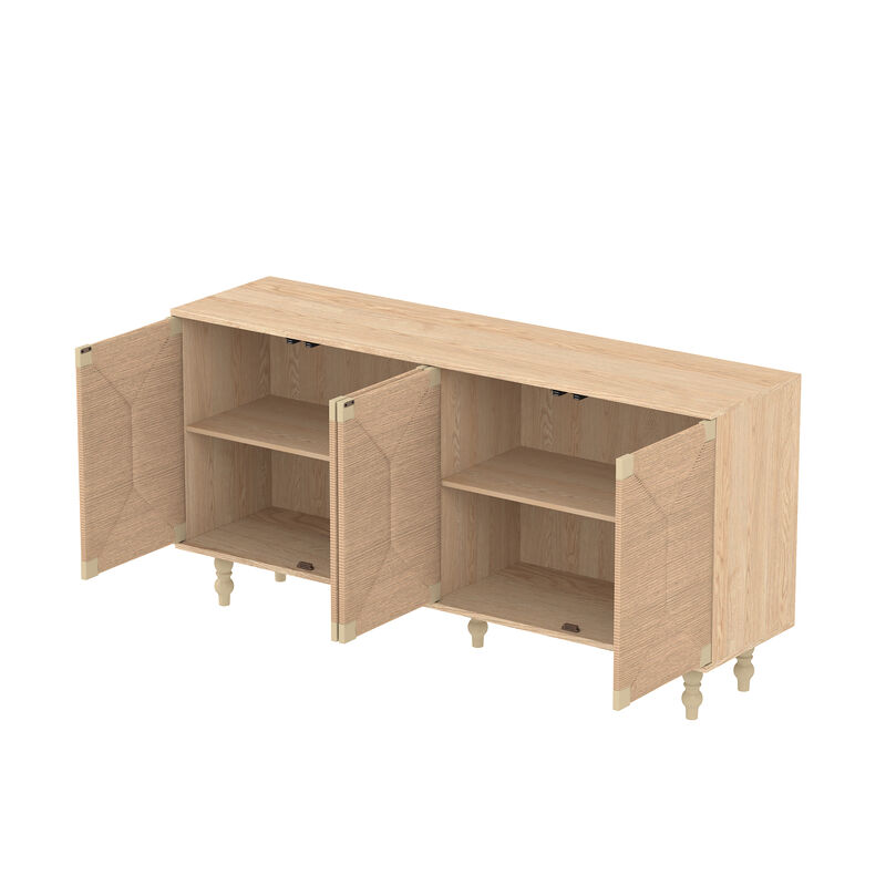 Seagrass Doors Accent Natural Sideboard image number 2