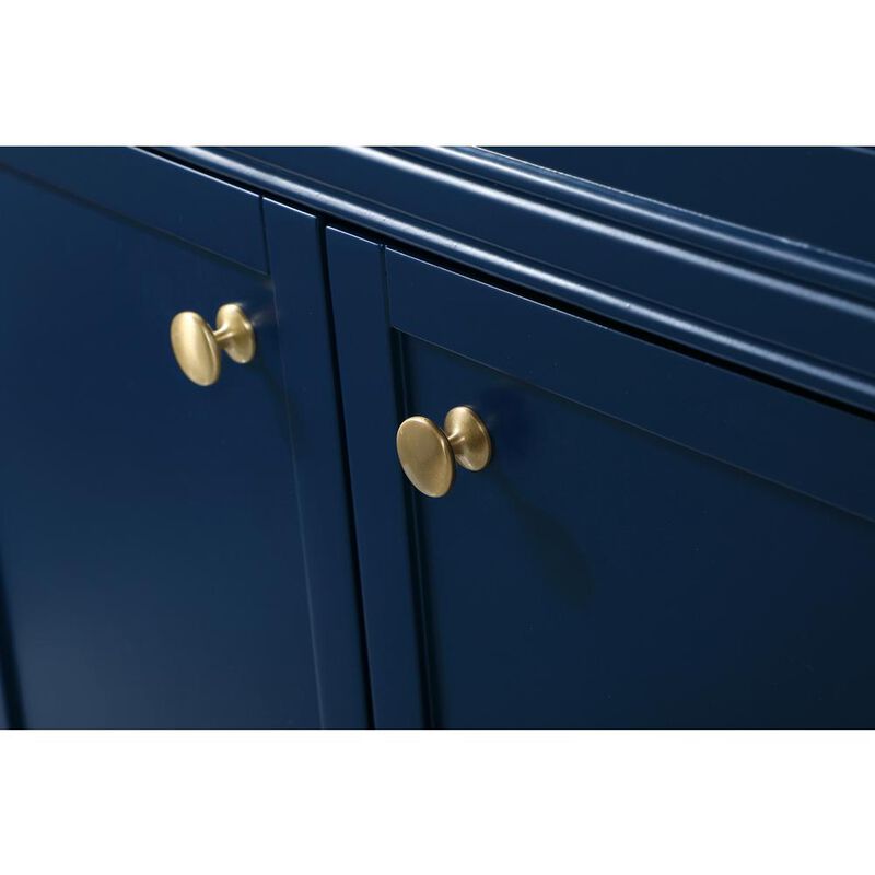 Elegant Kitchen and Bath 72 inch double bathroom vanity in blue