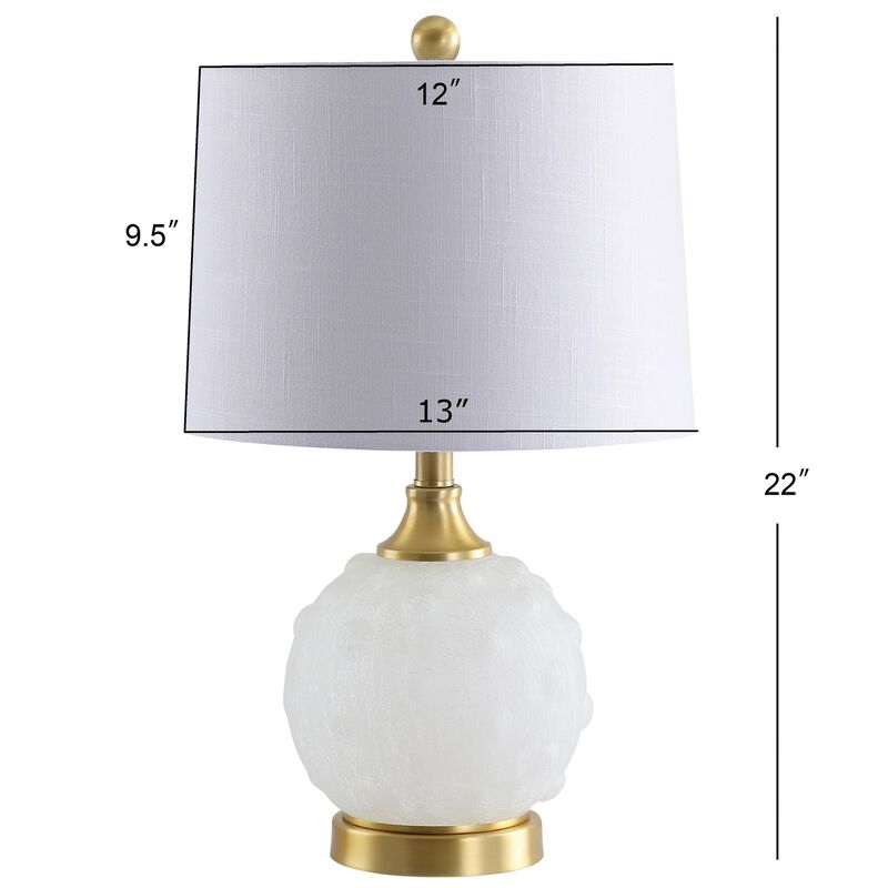 Ilsa Dotted Glass/Metal LED Table Lamp