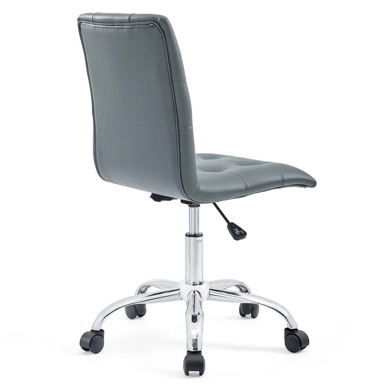 Modway Furniture - Prim Armless Mid Back Office Chair Orange image number 4
