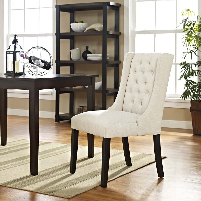 Baronet Button Tufted Fabric Dining Chair image number 1