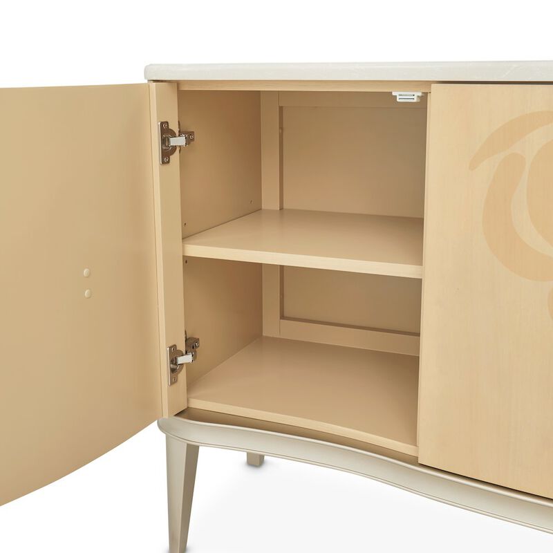 Michael Amini Camellia Field Sideboard - Caramel image number 6