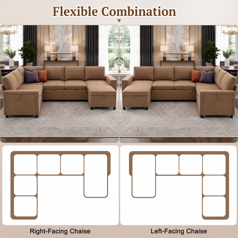 Spesi U-Shaped Convertible Sectional image number 4