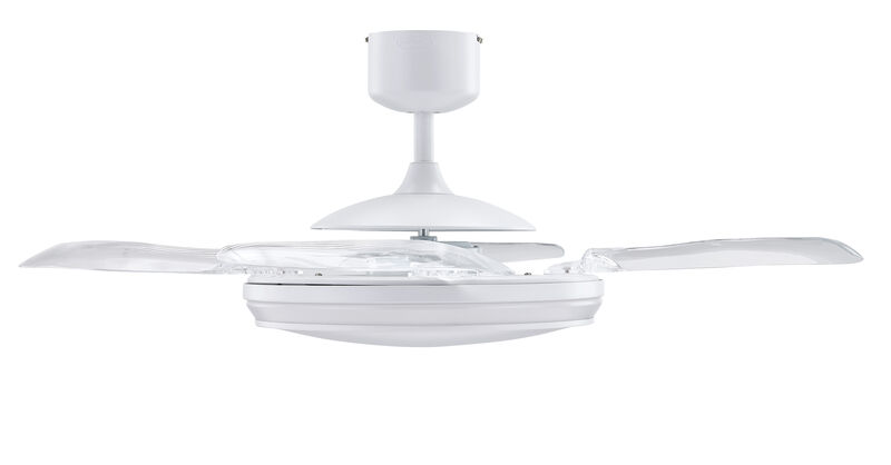 Fanaway Evo1 48" Retractable Blade Ceiling Fan with Light and Remote, Color Adjustable LED Fandelier Ceiling Fan, Patented Design Technology, Stronger Thicker Blades image number 8