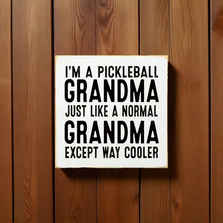 Pickleball Grandma Wooden Sign Funny Pickleball Wall Decor Gift