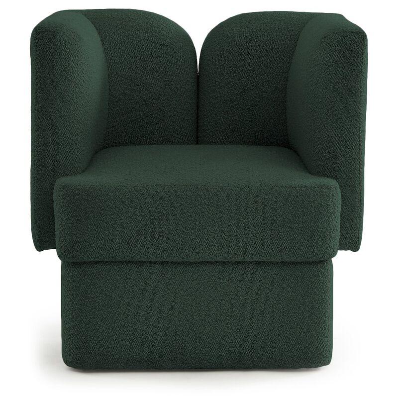 Meridian Furniture Marcel Green Boucle Fabric Chair