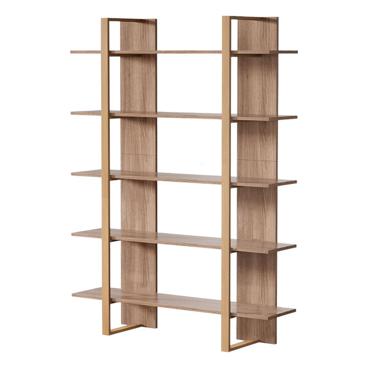 Multi-Purpose Storage Cabinet with Open Shelves for Organization