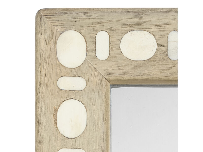 Sama Wood & Bone Inlay Mirror