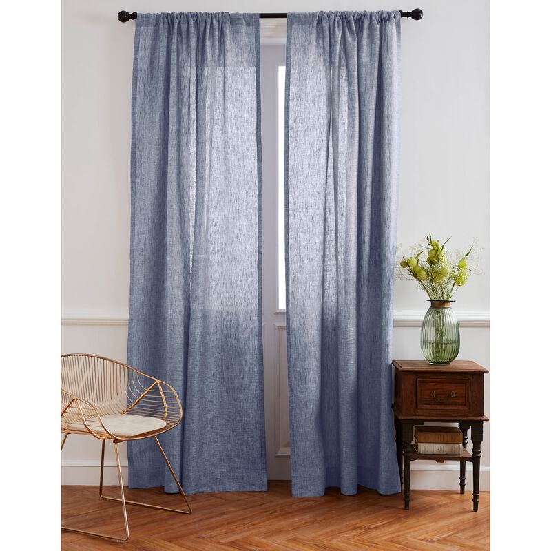 Solino Home 100% Pure Linen Curtain - Linen Curtain