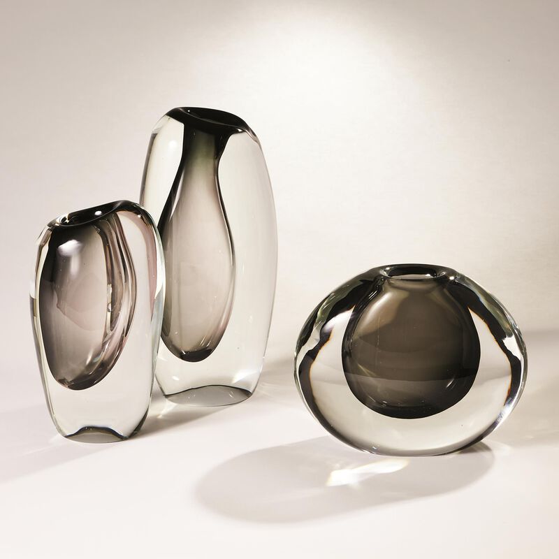 Offset Vase Small Grey image number 2
