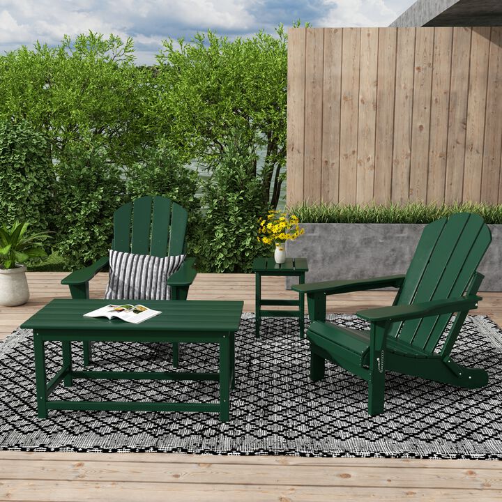 WestinTrends 4-Piece Outdoor Paio Adirondack Conversation Seating Set