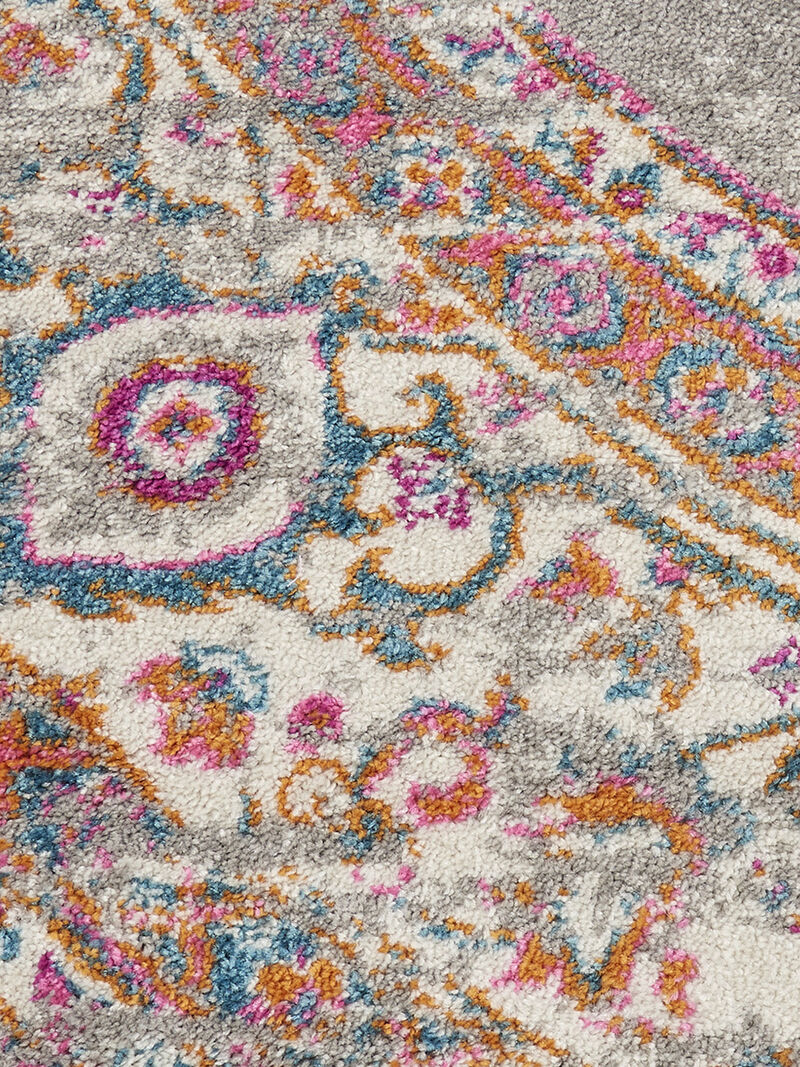 Passion PSN03 Gray 8' x Round Rug