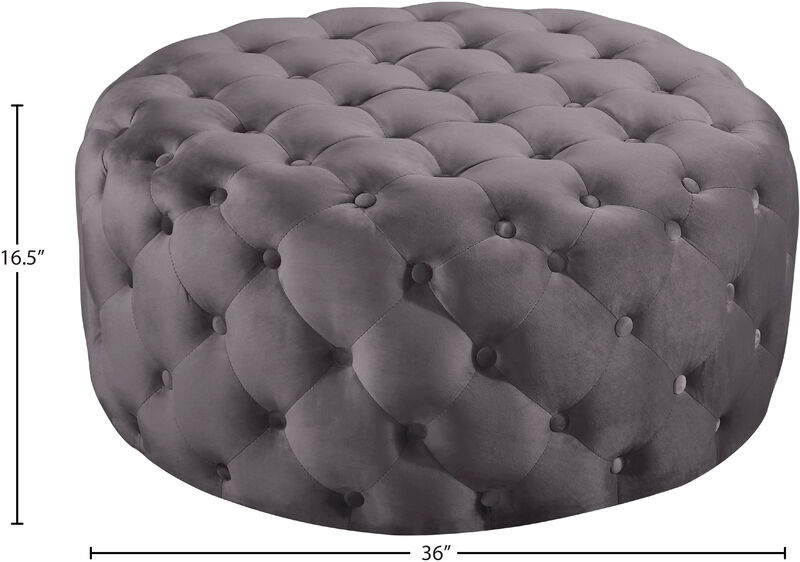 Meridian Furniture Addison Velvet Ottoman/Bench image number 2
