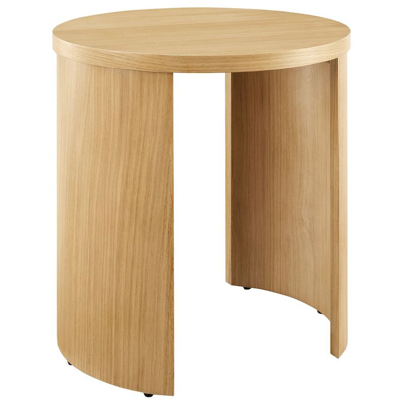 Aspect Round Wood End Table image number 0