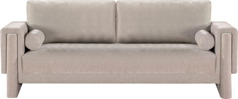 Meridian Furniture Madeline Beige Chenille Fabric Sofa image number 3