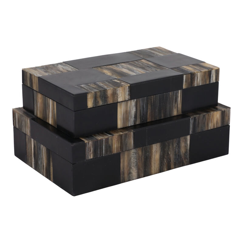 S/2 Etched Patterned Boxes image number 4