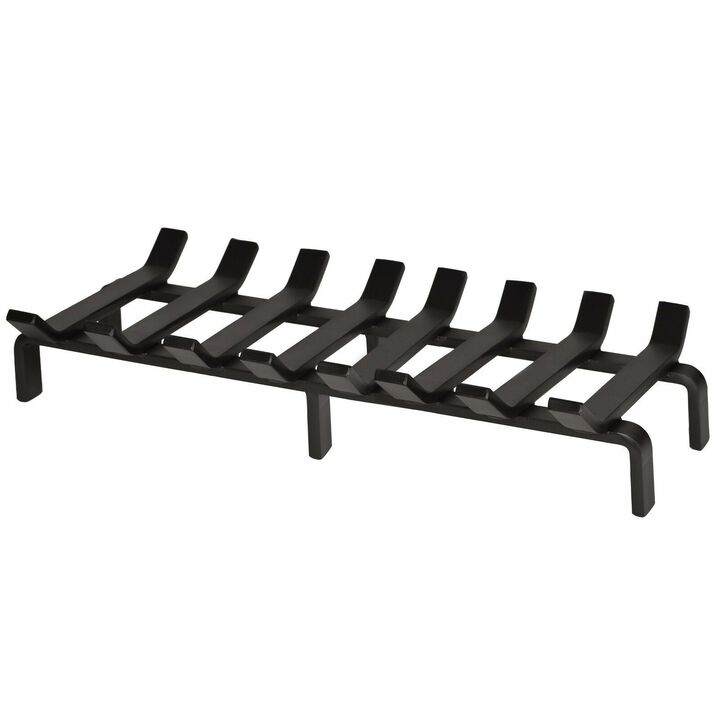 SteelFreak Heavy Duty 20 x 10 Inch Steel Grate for Wood Stove & Fireplace - Made in the USA