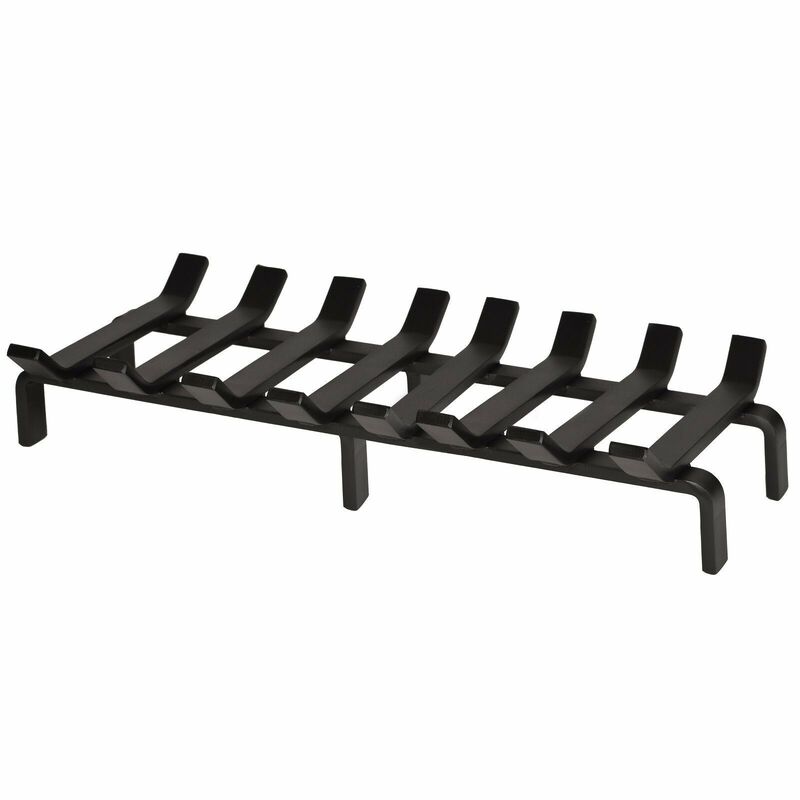 SteelFreak Heavy Duty 20 x 10 Inch Steel Grate for Wood Stove & Fireplace - Made in the USA