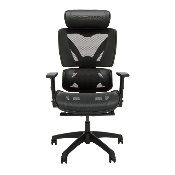 RESPAWN SPECTER Ergonomic Office Chair with Lumbar Support, Headrest, Adjustable Arms - Comfy Breathable Mesh Computer Desk Seat for Home Office, High Back Reclining Gaming Chairs for Adults